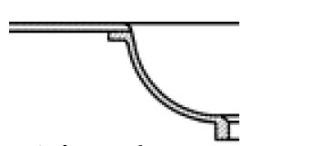 Waschtisch aus einem Guss gefertigt