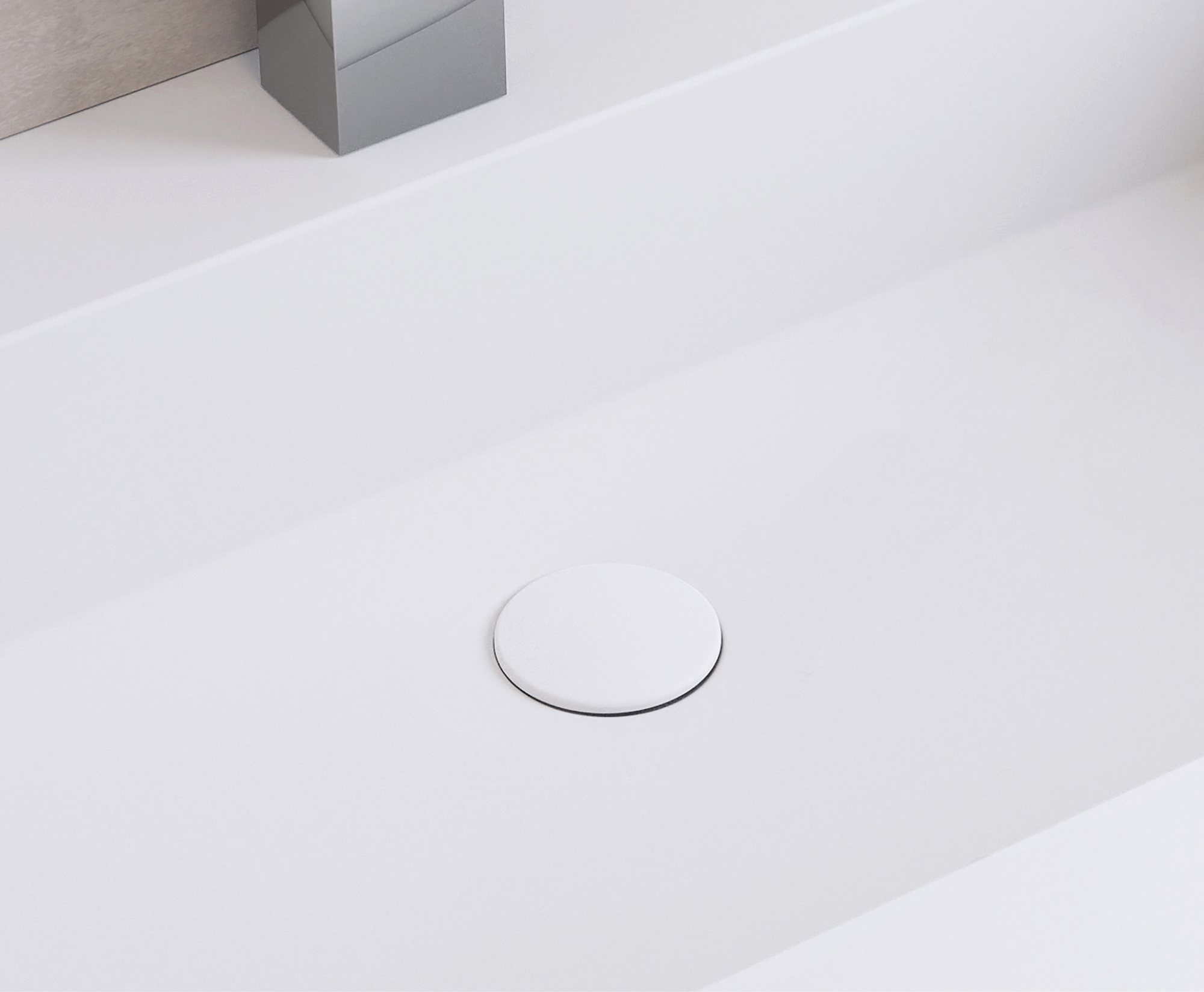 Waschtisch aus einem Guss gefertigt