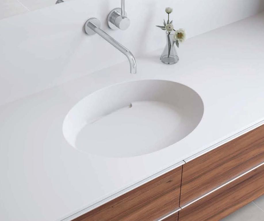 Waschtischanlage aus Corian